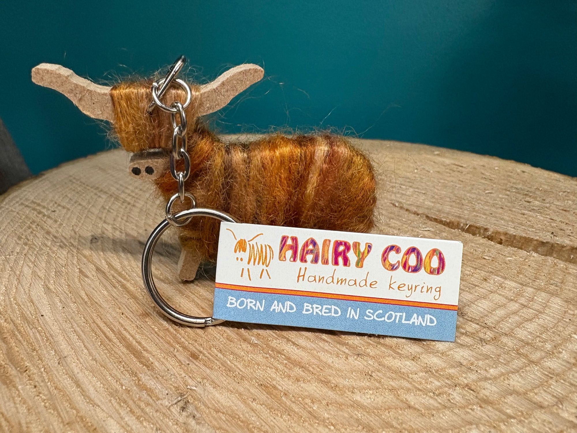 Hairy Coo Keyring