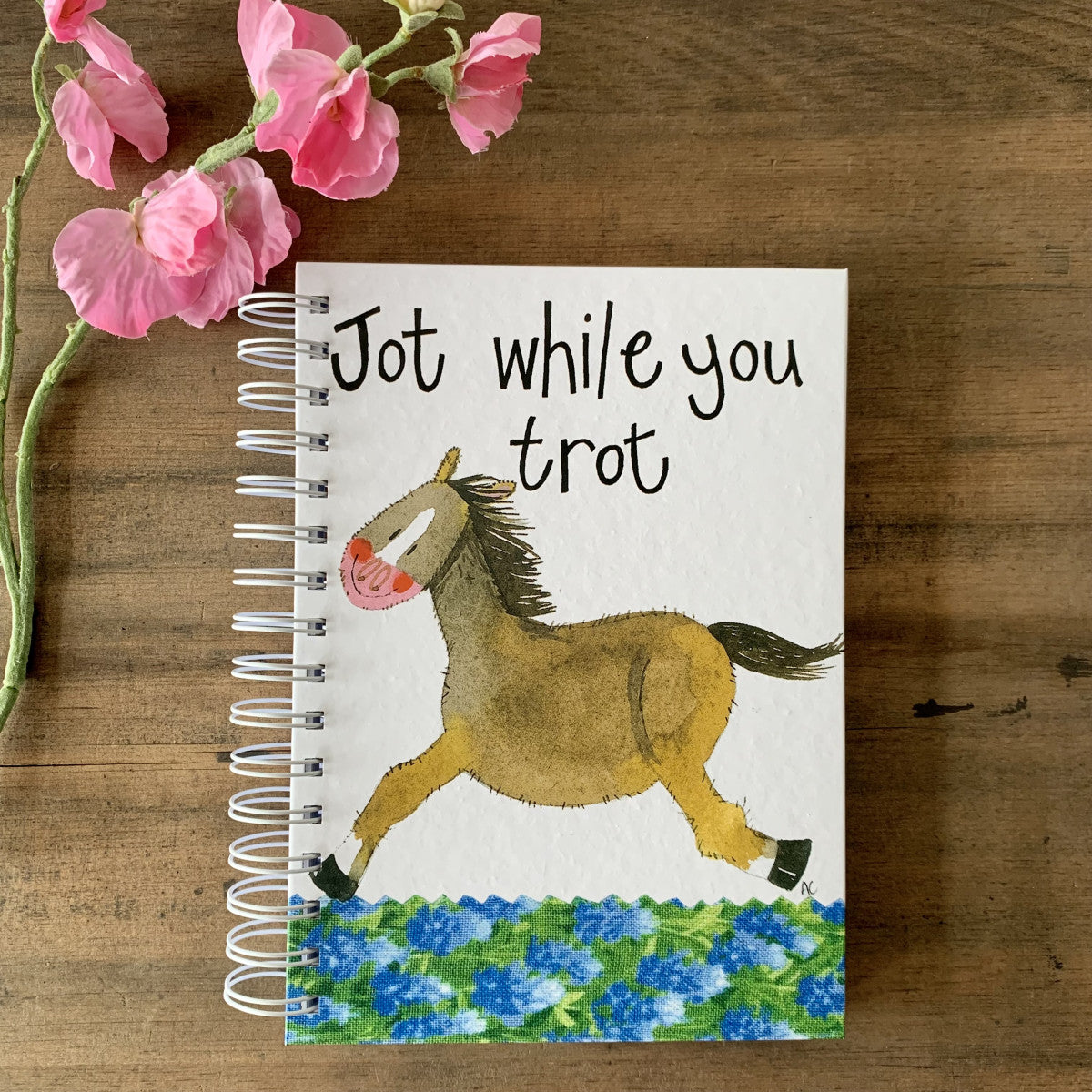 Alex Clark Jot While You Trot Spiral Journal