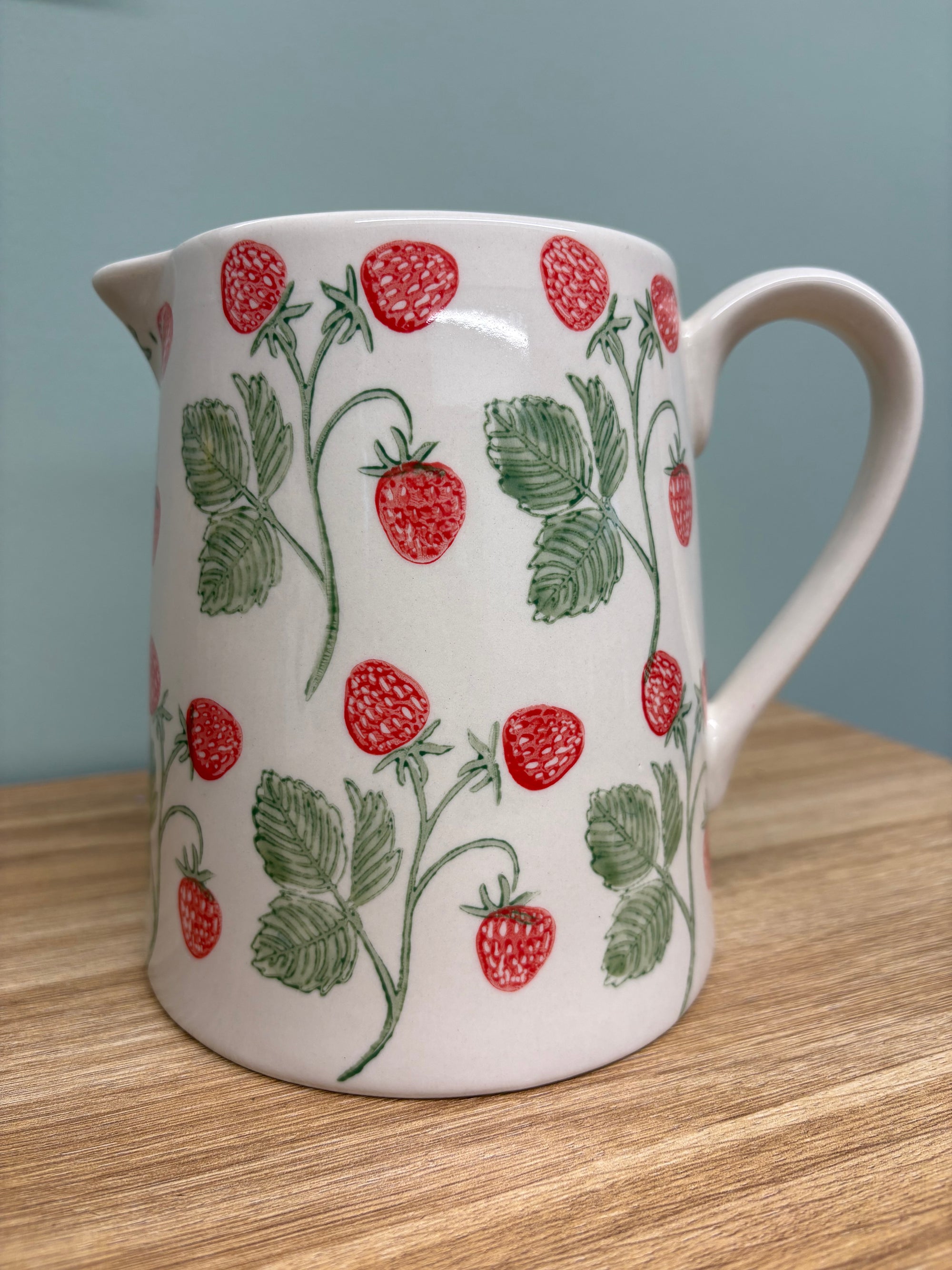 Strawberry Repeat Print Large Jug