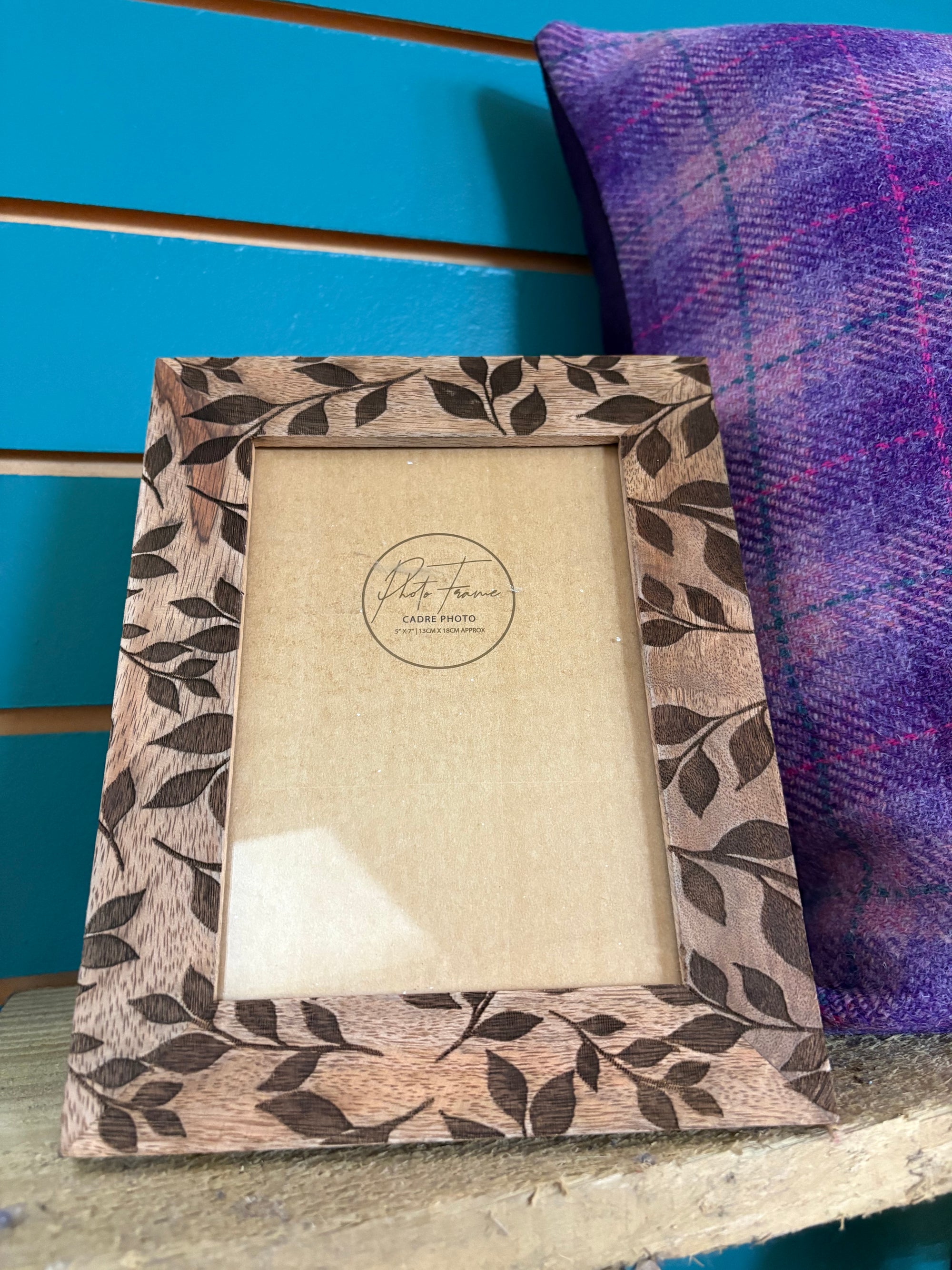 Leaf Print Picture Frame