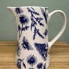 Blue & White Floral Jug with Bees