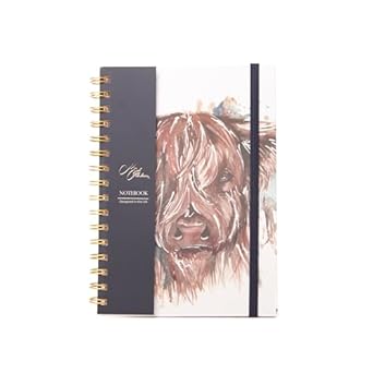 Meg Hawkins Wiro A5 Notebook - Highland Cow