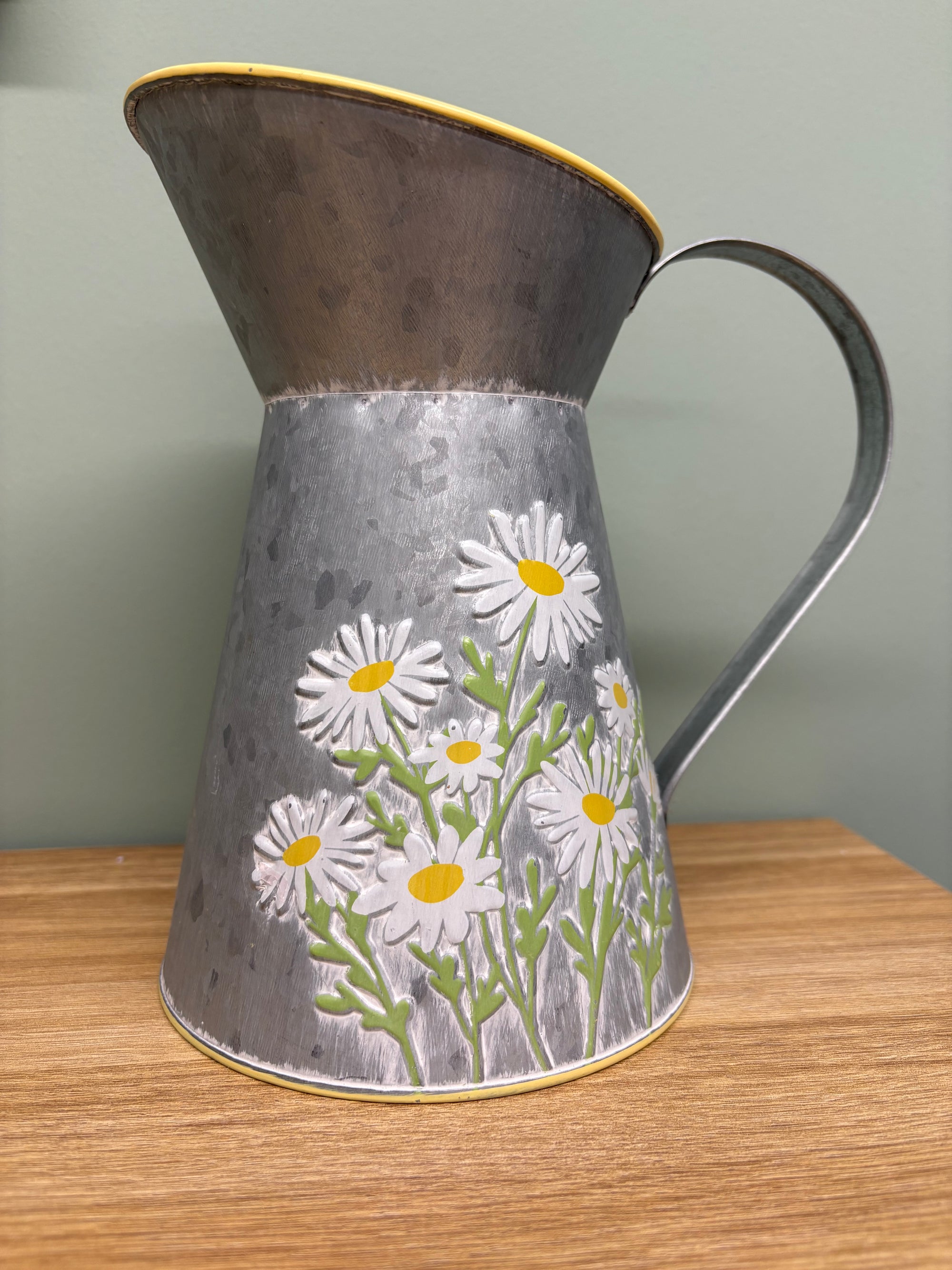 Tin Daisy Jug