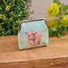 Floral Highland Cow Purse