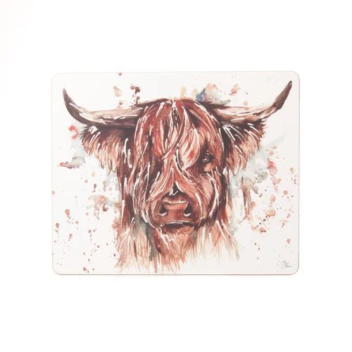 Meg Hawkins Highland Cow Placemat Set of 4