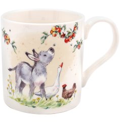 Donkey, Goose & Chicken Fine China Mug