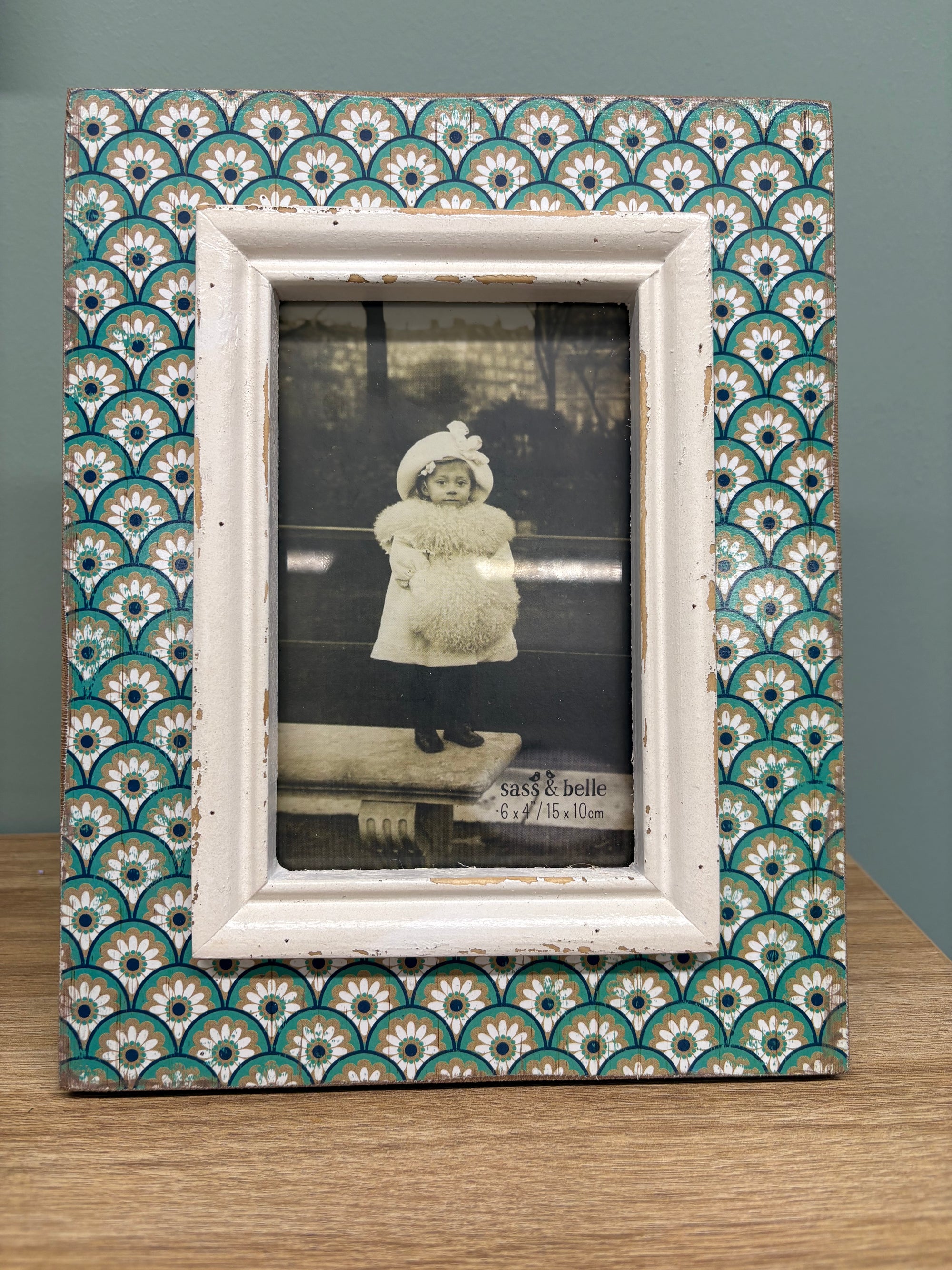 Sass & Belle Vintage Green Photo Frame