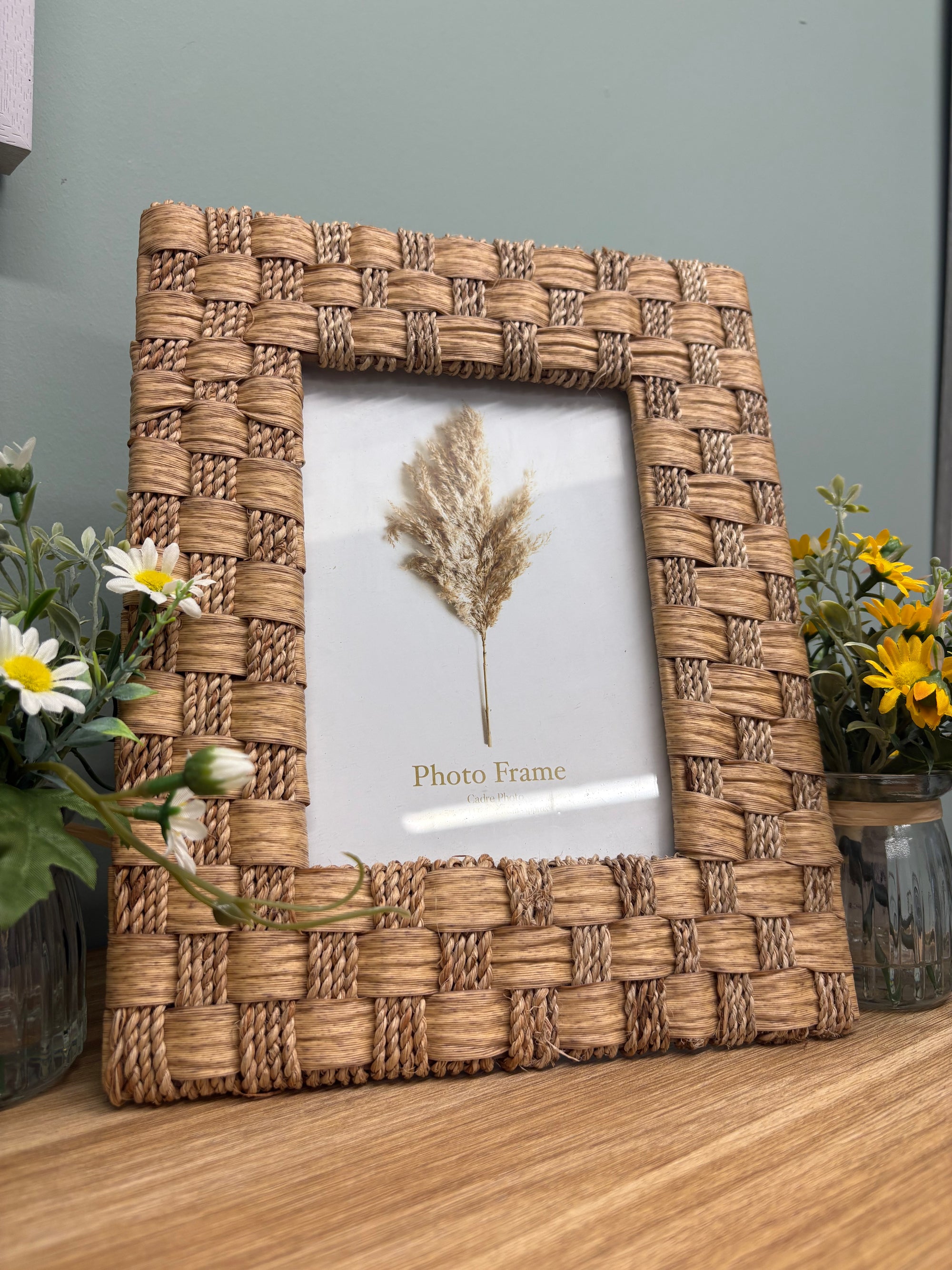 Rattan Woven Photo Frame