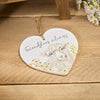 "Friendsheep Always" Floral Sheep Ceramic Heart Hanger