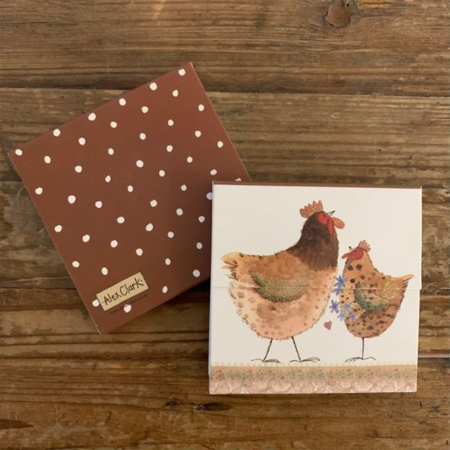 Alex Clark Chickens Mini Magnetic Notepad