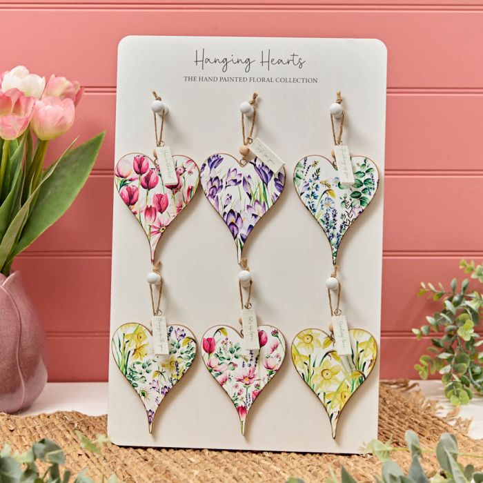 Hanging Heart Floral Decorations