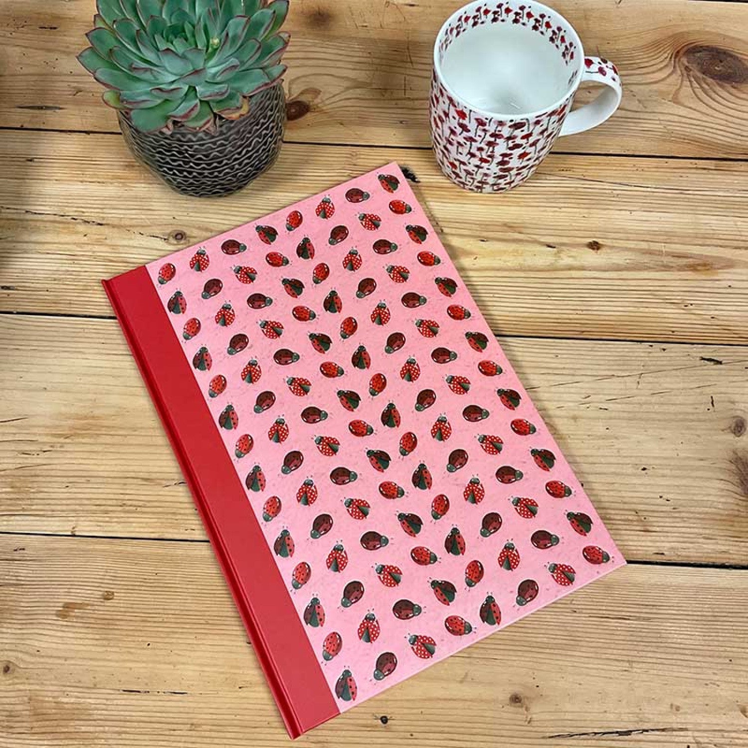 Alex Clark Ladybird A4 Lined Notebook