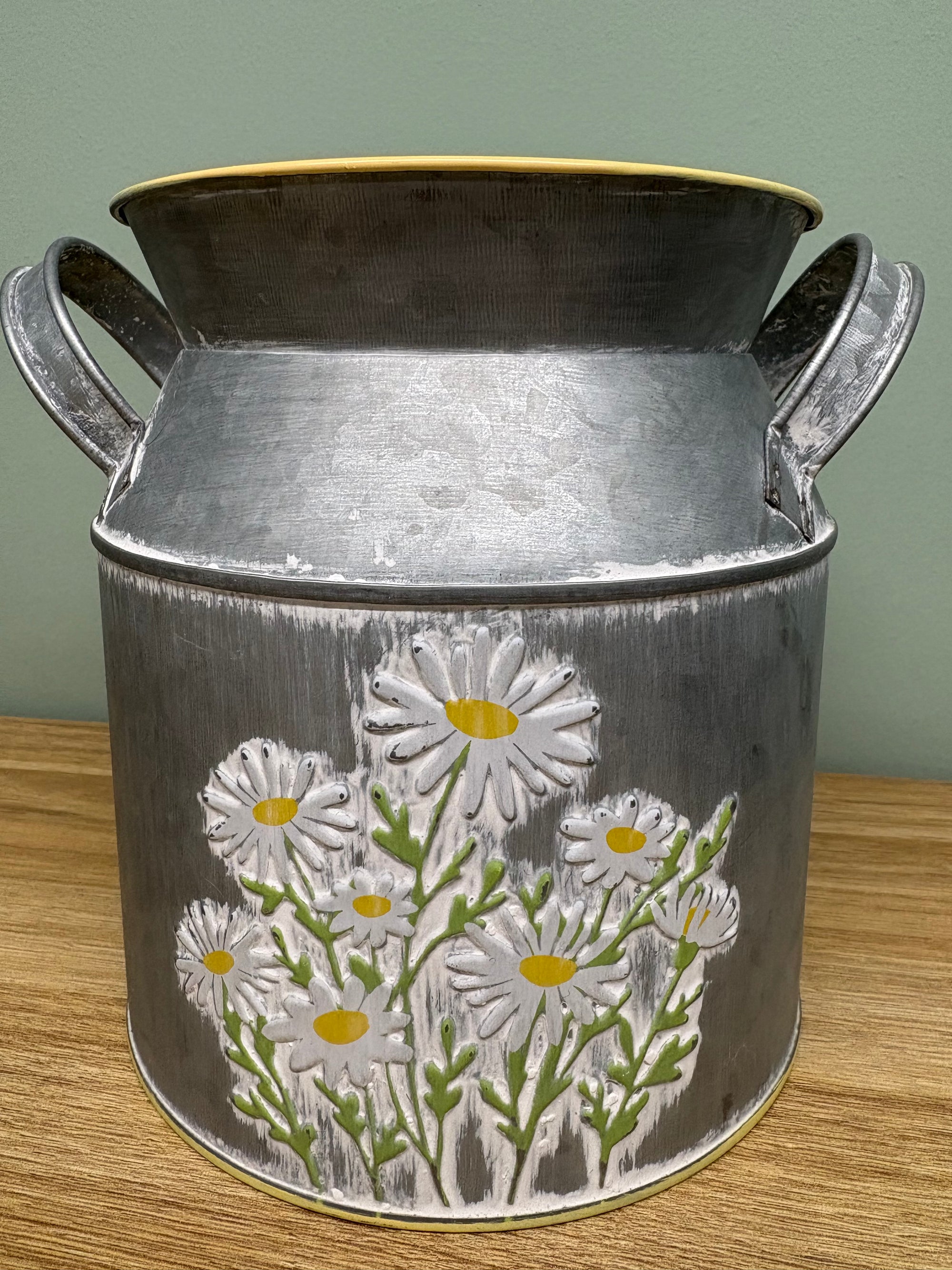 Milk Churn Planter with Daises