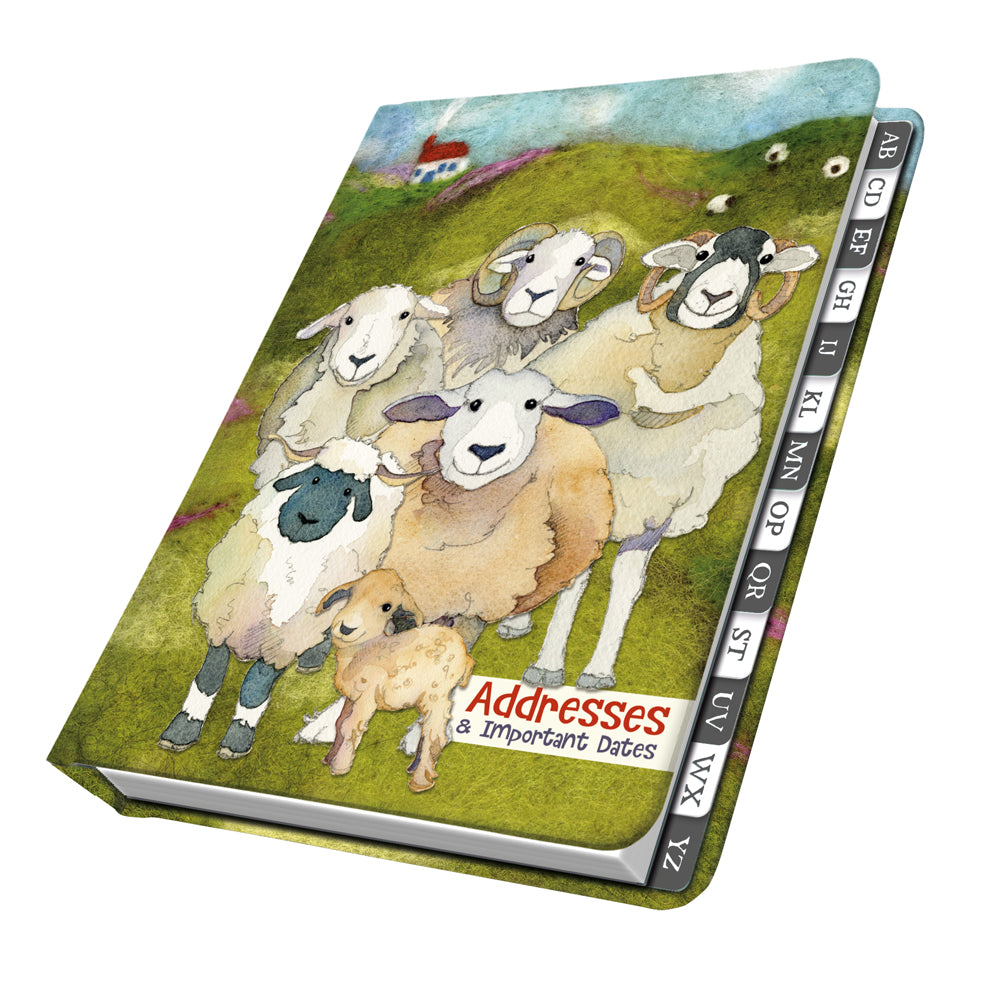 Emma Ball Felted Sheep Address Book