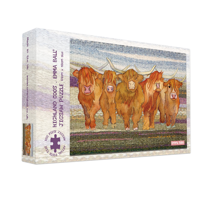 Highland Coos 1000 piece Jigsaw