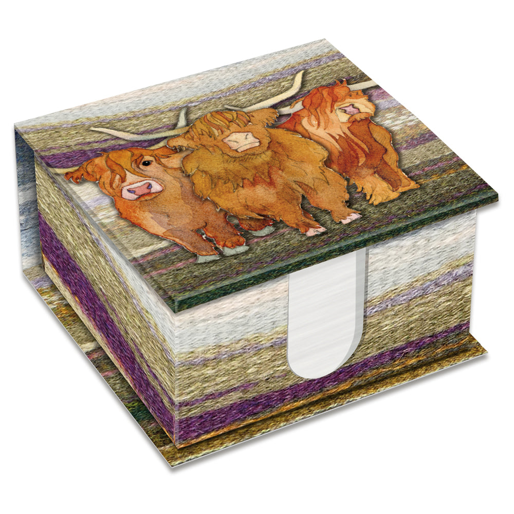 Highland Coos Memo Box