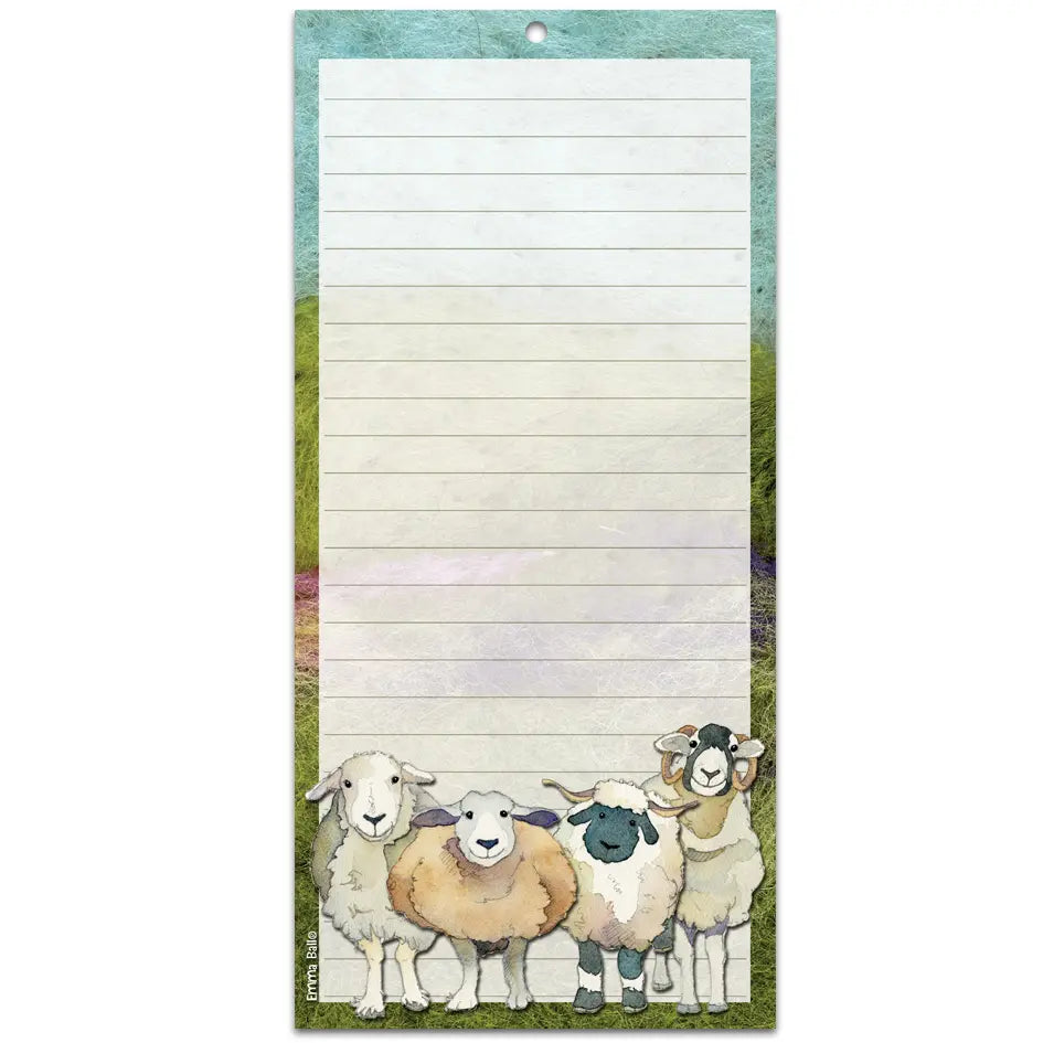 Felted Sheep Magnetic Notepad