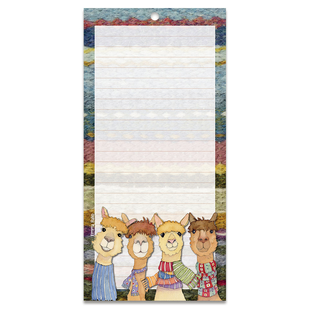 Happy Alpacas Magnetic Notepad