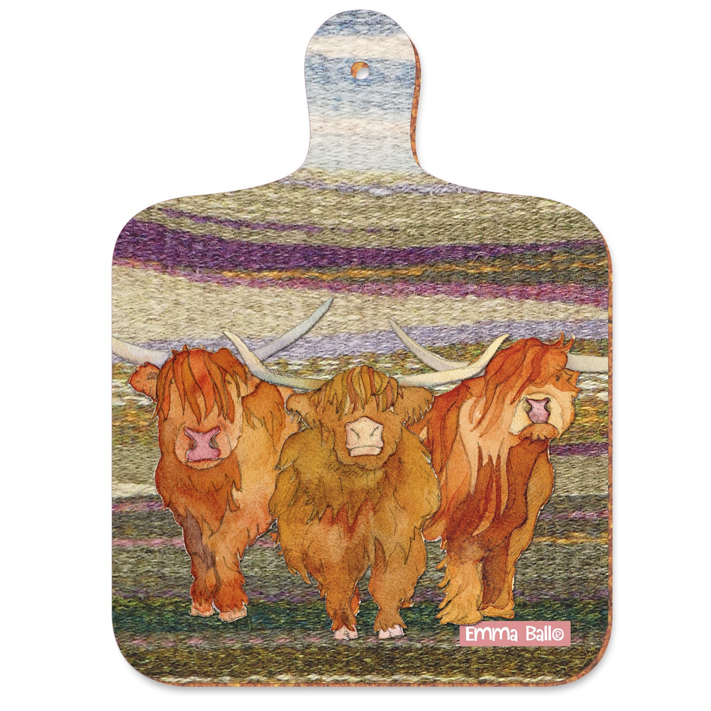 Highland Coos Mini Chopping Board