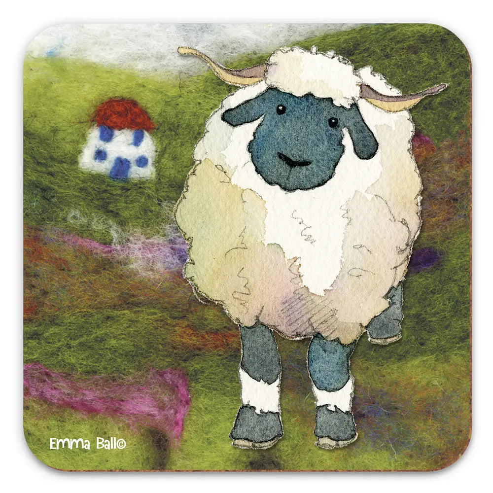 Sheep & Cottage Coaster