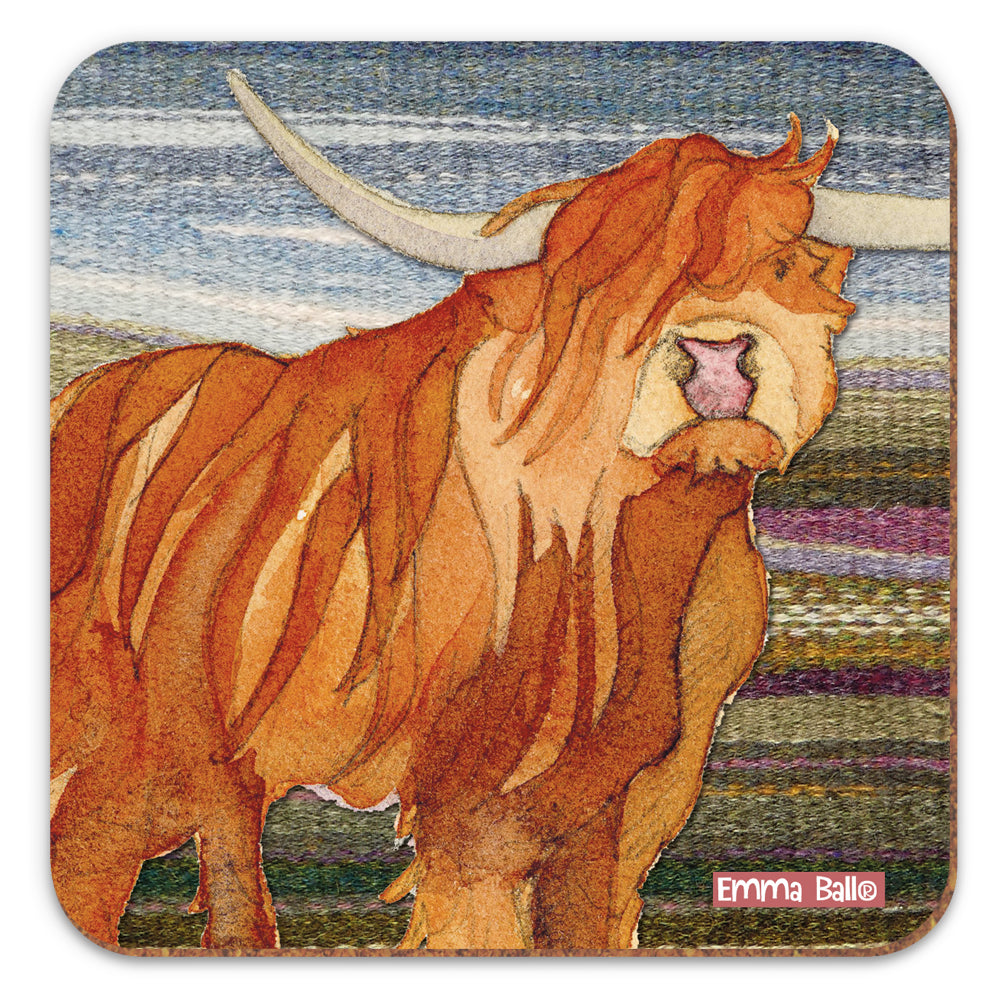 Highland Coo Coaster