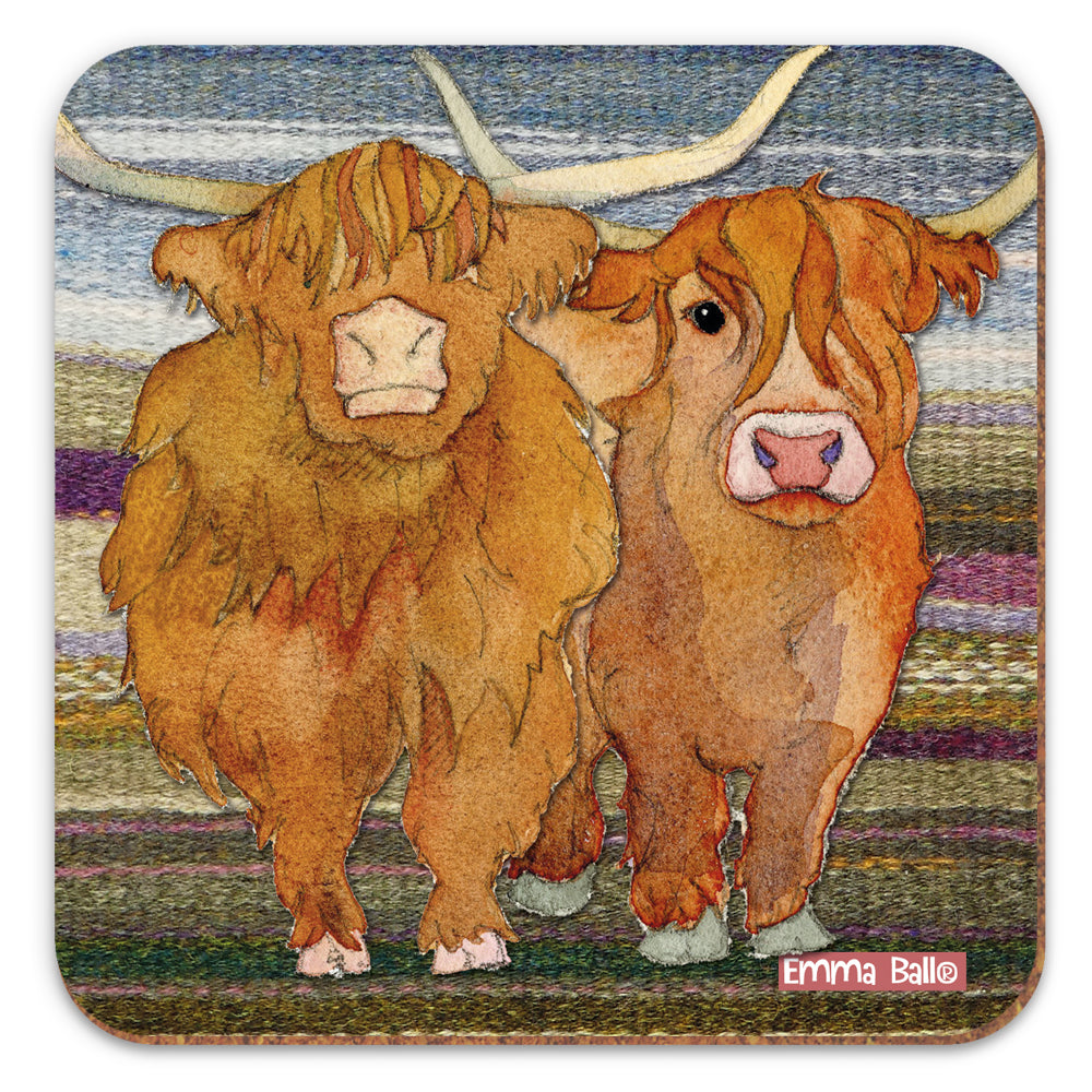 Highland Coos Coaster