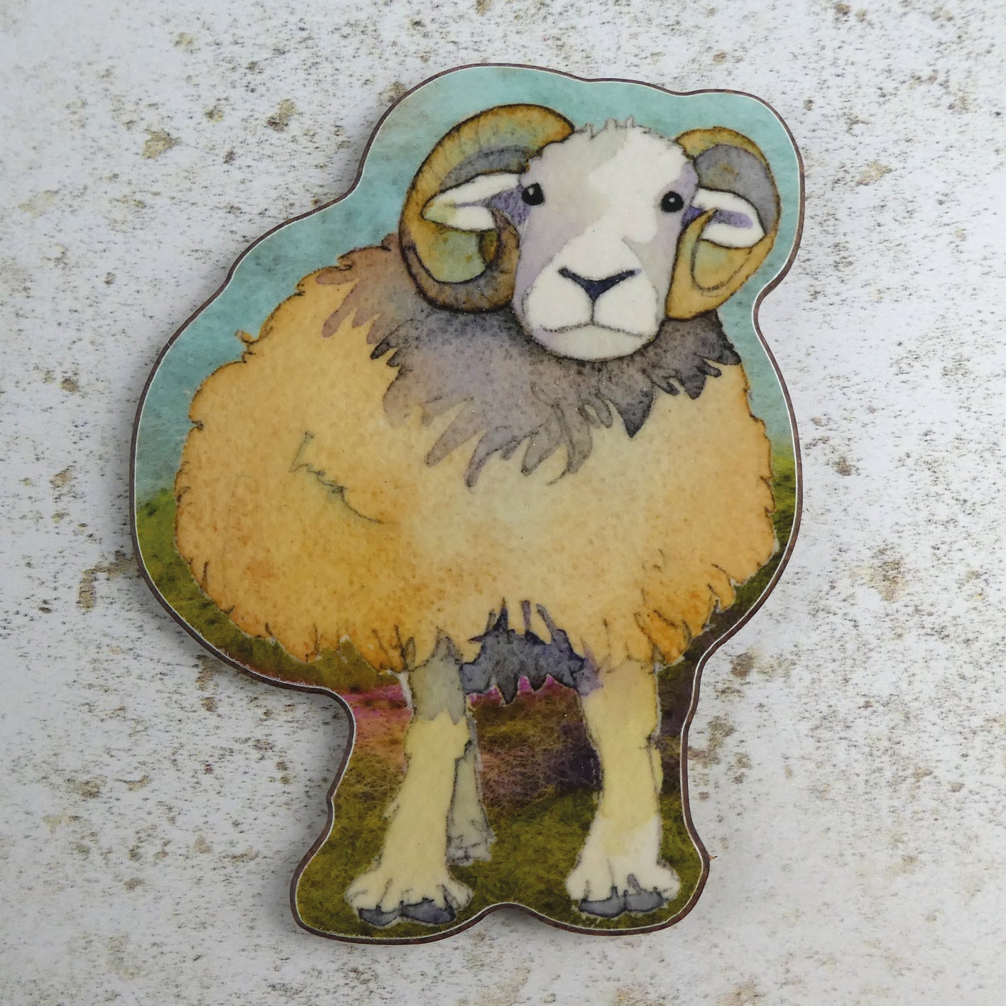 Herdwick Die Cut Coaster