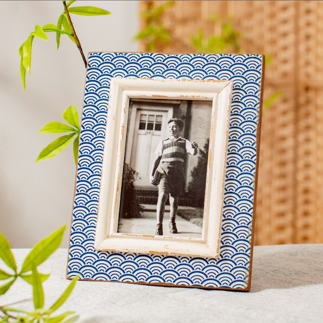 Sass & Belle Blue Wave Photo Frame