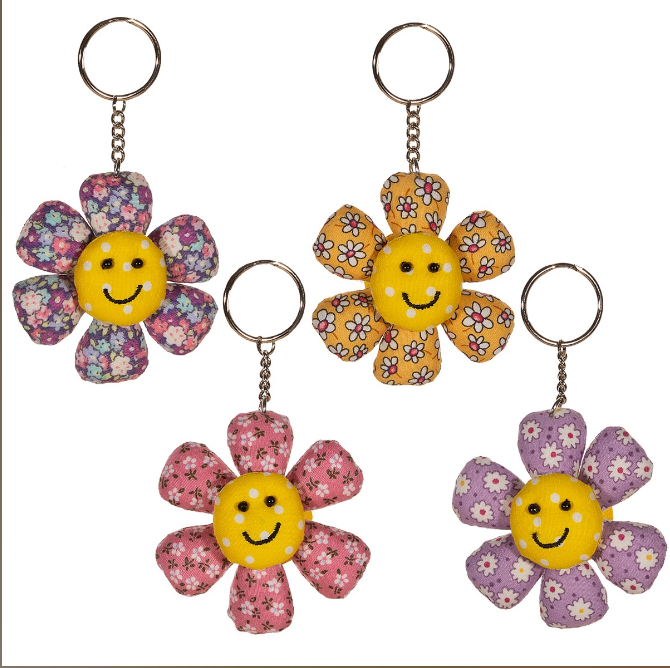 Happy Flower Keyring