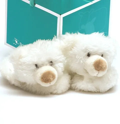 Jomanda Bear Baby Booties in Box - 0-6 Months