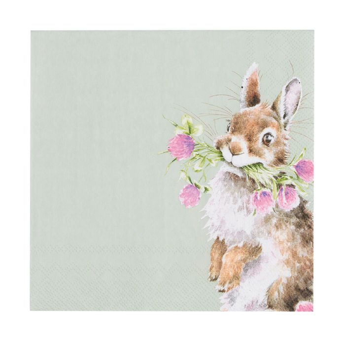 'Head Clover Heels' Rabbit Lunch Napkins Pack of 20