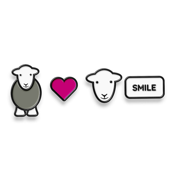 Herdy Smile Pin Badge Set