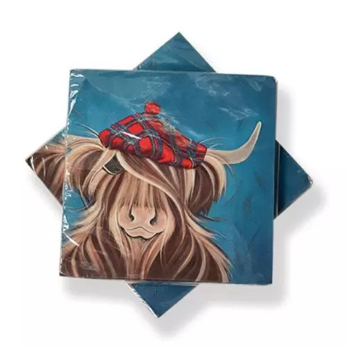 Paper Napkins - Highland Cow (Assorted Designs)